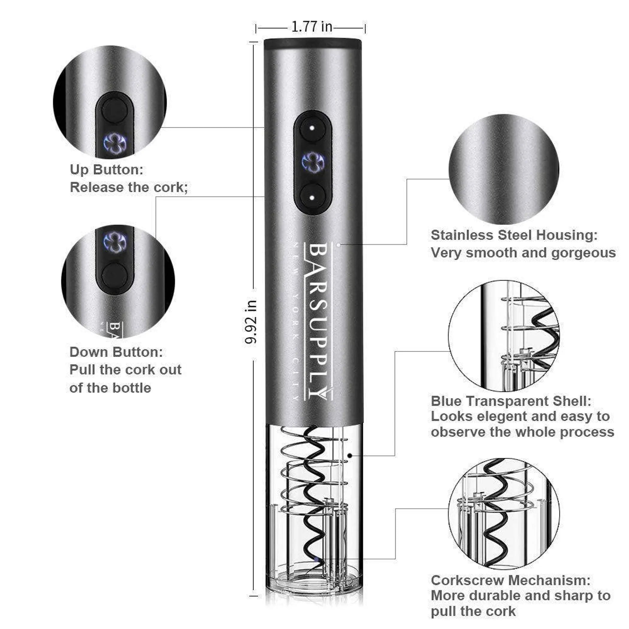 “Luxury Electric Wine Opener Set – Open Wine in Seconds, Every Time”