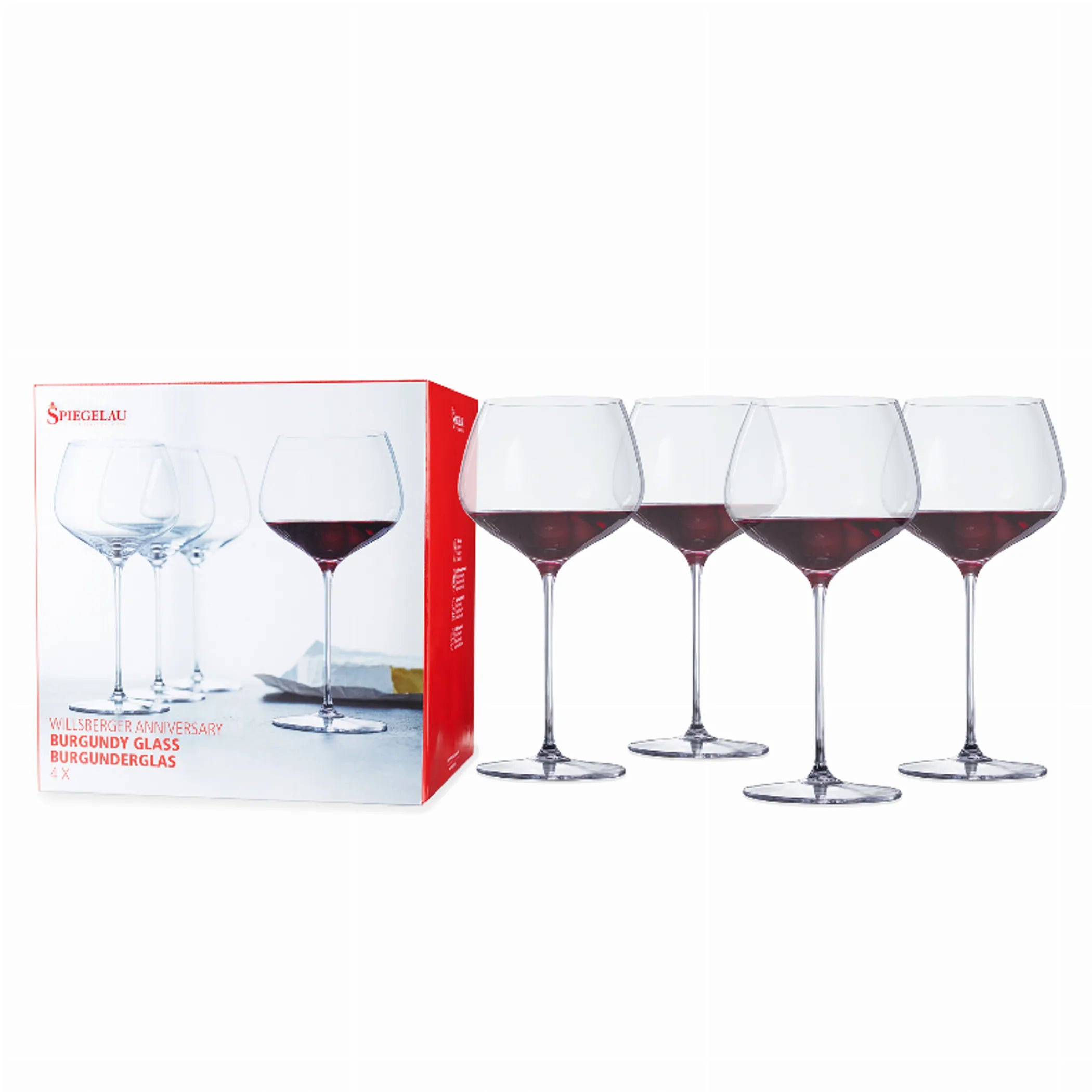Willsberger Burgundy Glass (Set Of 4)