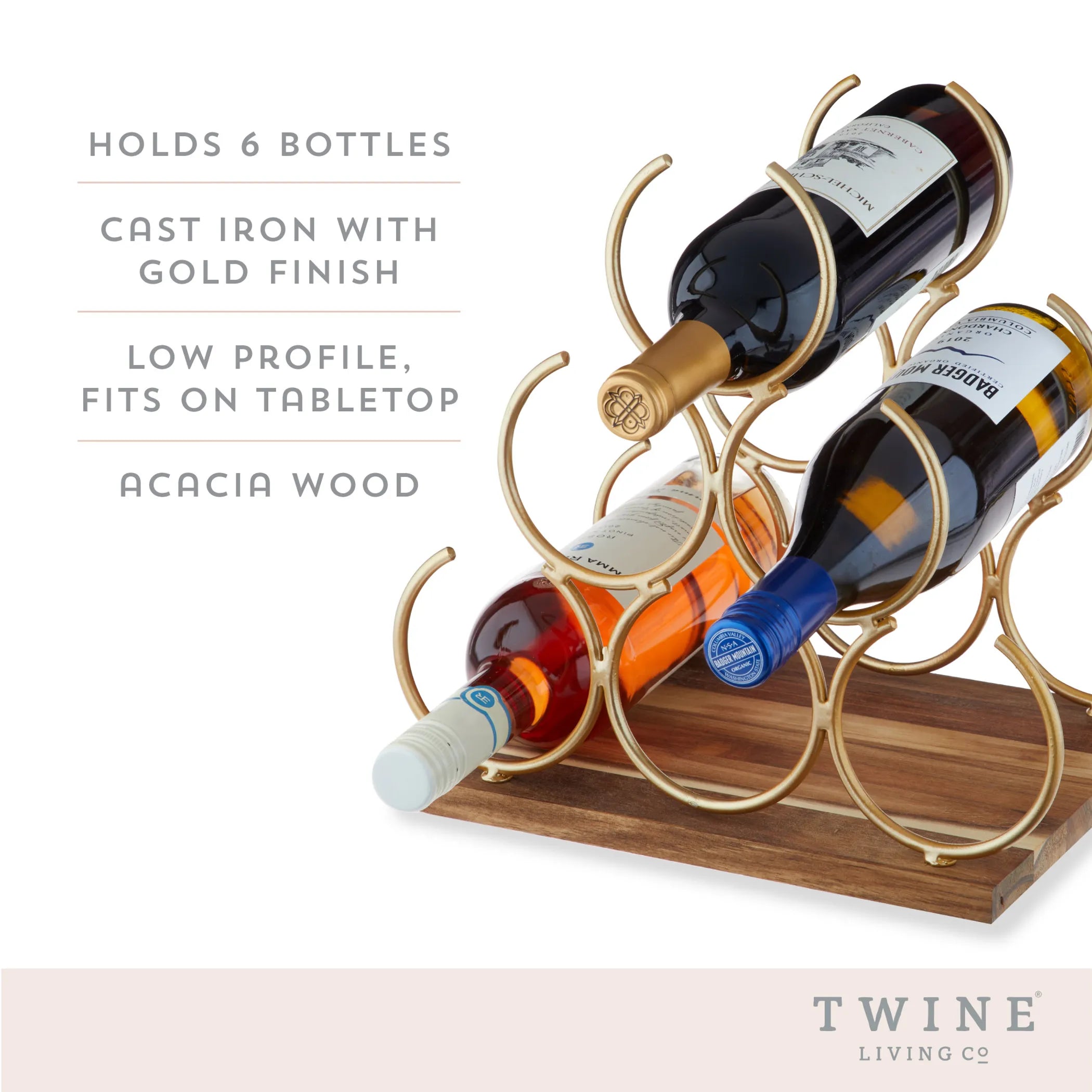 6 Bottle Wine Rack