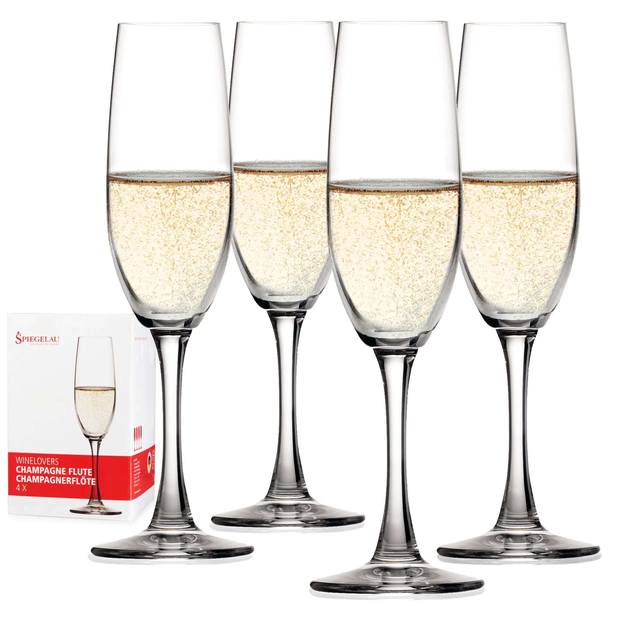 Wine Lovers Champagne flute (set of 4)